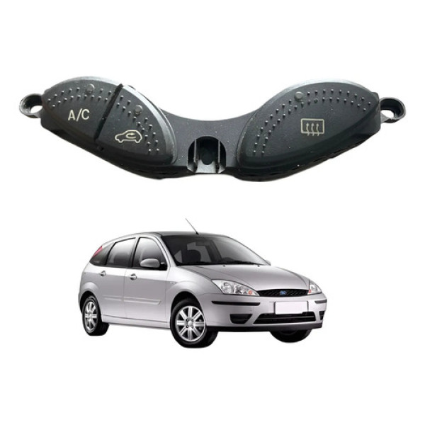 Botão Interruptor Ar Condicionado Ford Focus 2003 A 2007 Preto