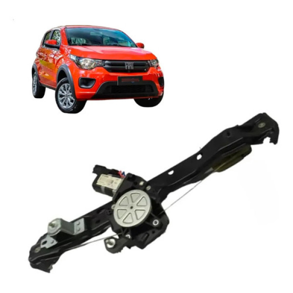 Maquina Vidro Eletrico Fiat Mobi Dianteira Esquerda + Motor
