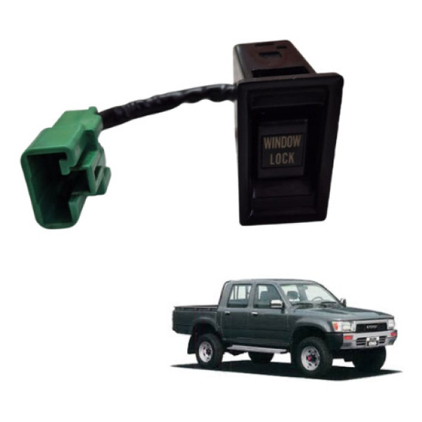 Botão Trava Destrava Vidro Toyota Hilux Sw4 1992 A 1997