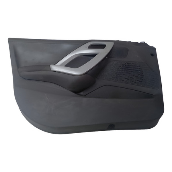 Forro Cartão Porta Peugeot 208 Dianteira Esquerda 2012 2021 Preto