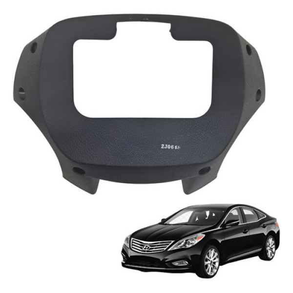 Moldura Traseira Volante Hyundai Azera 2012 2013 2014 2015 Preto Lisa