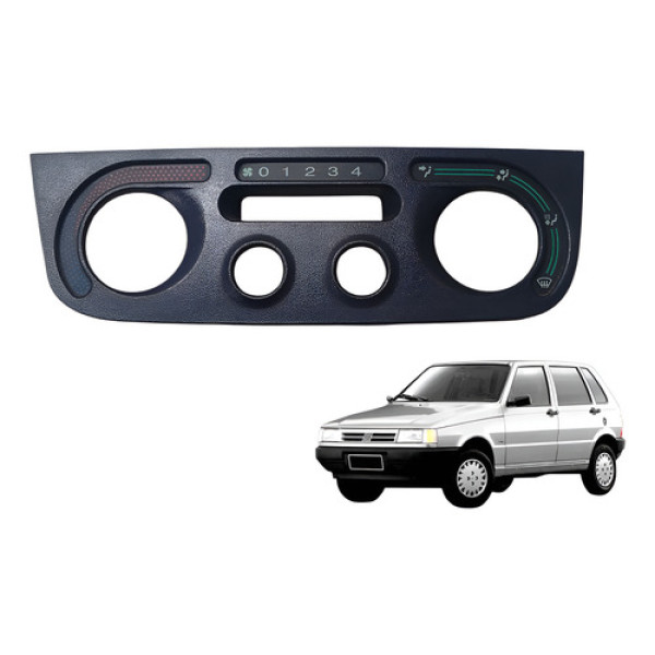Moldura Painel Comando Ar Condicionado Fiat Uno 1991 2001