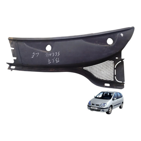 Grade Churasqueira Esquerda Renault Scenic 2005 2011 Preto Fosco
