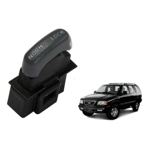 Interruptor Trava Vidros Traseiros S10 Blazer 95 2011 4pinos Cinza