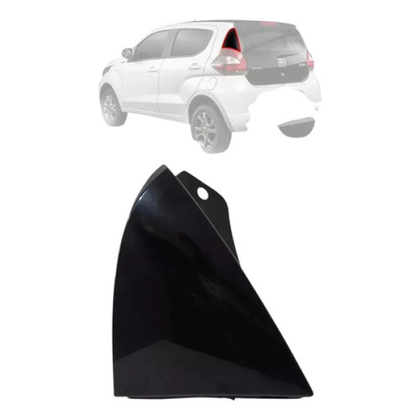 Moldura Acabamento Lanterna Mobi 2017 2018 2019 2020 Esq Preto