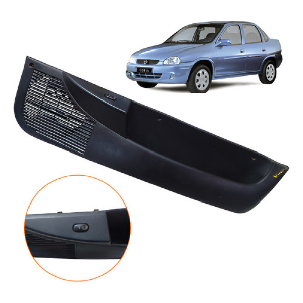 Forro Porta Direito Botao Vidro Gm Corsa Classic 97 02 4p Preto