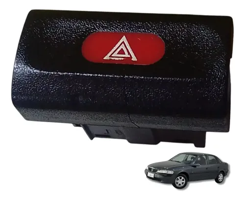 Botão Interruptor Pisca Alerta Emergência Vectra 97 98 99 Preto