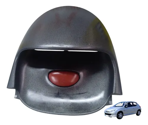 Moldura Computador Bordo Pisca Peugeot 206 207 1.6 2001/2008 Cinza-escuro